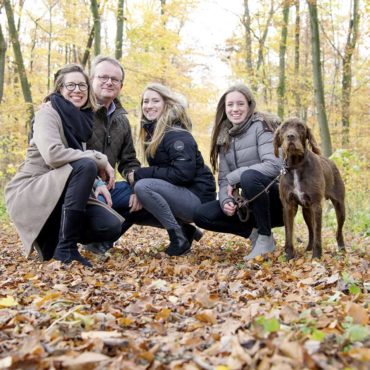 Die Familie Sudbrock: Theres, Johannes, Maria und Eva.